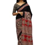 designer ajrakh handloom saree (copy)