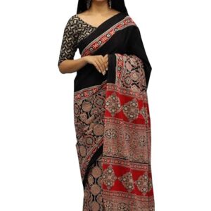designer ajrakh handloom saree (copy)