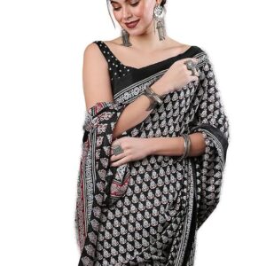 designer ajrakh handloom saree (copy)