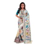 pure tussar silk kantha stitch saree (silk mark certified) (copy)