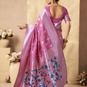 gobuni shagun silk rich peacock pallu silk saree