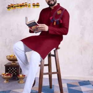 shubhvastra the fusion fits 3 viscose silk mens kurta collection (copy)